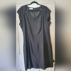 Calvin Klein Black Dress. Size 16. Cotton